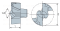 QD-120-F/A-F7058 Сменная головка для корпусного сверла, D 12.0 мм, тип F/A