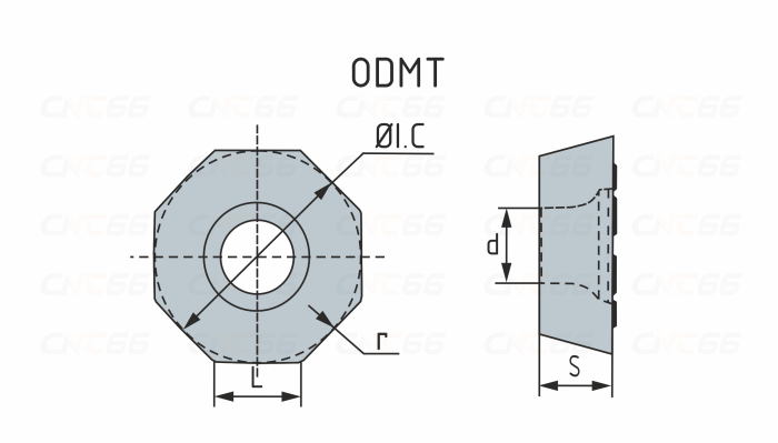 ODMT060508-R-HR5130 Пластина фрезерная