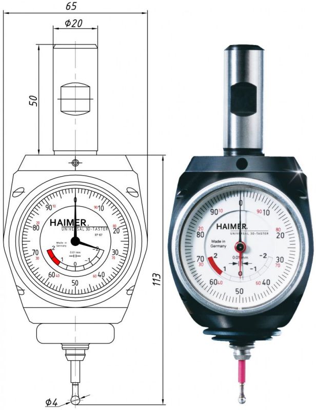 3D-тестер Universal HAIMER 80.360.00.FHN 3D-тестер Universal HAIMER 80.360.00.FHN