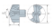 QD-210-S1/A(S)-F7024 Сменная головка для корпусного сверла, D 21.0 мм, тип S1/A(S)