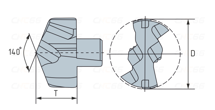 QD-210-S1/A(S)-F7024 Сменная головка для корпусного сверла, D 21.0 мм, тип S1/A(S)