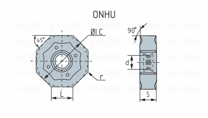 ONHU060408-PF-YBG202 Пластина фрезерная