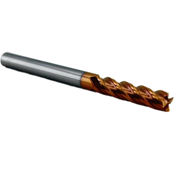 Концевая фреза с плоским торцом 4 зуба, HRC 55, 4х20х4х100L (KARBEID)