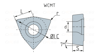 WCMT06T308-MF-LF6018S Пластина для сверла DESKAR