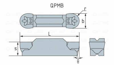 QPMB2010-RM-HR7125 Пластина токарная QPMB2010-RM-HR7125 Пластина токарная