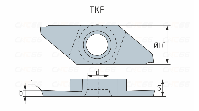 TKF12R150-S16R-PM125 Пластина отрезная, канавочная