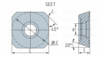 SEET12T3-PM HR52527 Пластина фрезерная