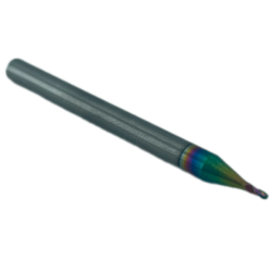 Фреза сферическая твердосплавная 3 зуба, AL-DLC, 1x3х4х50L,R0,5