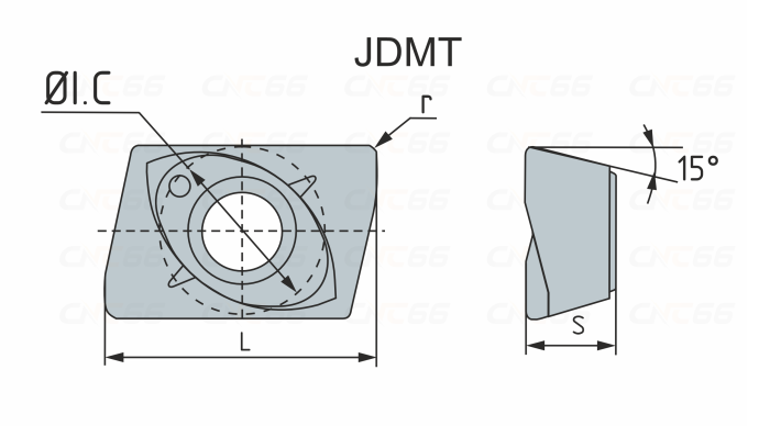 JDMT070208R-ZP152 Пластина фрезерная