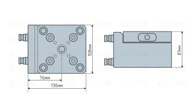 TS52-9052 Нулевая точка с разворотом 0-90°, тип 52