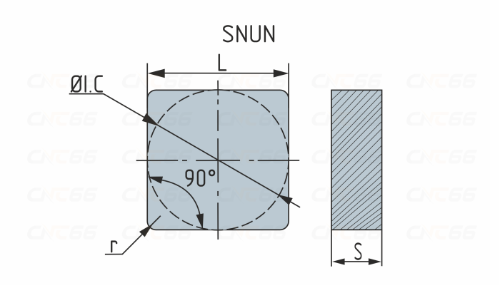 SNUN120412-YBC251 Пластина токарная