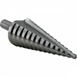 SSHS-112 Ступенчатое сверло по металлу, прямая канавка, HSS, TIN (4,6,8,10,12,14,16,18,20,22 мм)