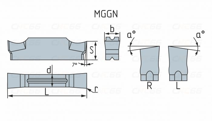 MGGN200R-8-ZP30 Пластина токарная