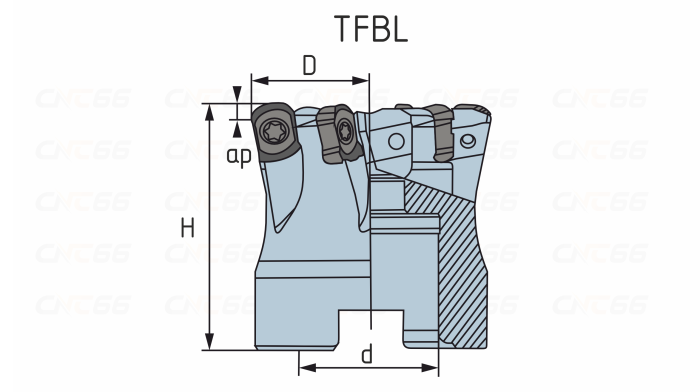 TFBL-750-22R-06 Фреза торцевая насадная