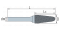 Борфреза параболическая F 08х20 M06 насечка по алюминию