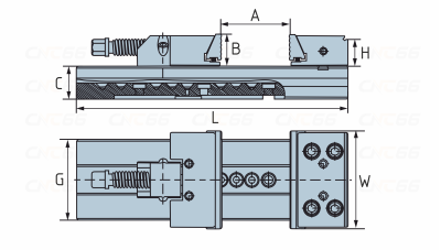 1-5x300 Тиски станочные прецизионные Gerardi ART Standard