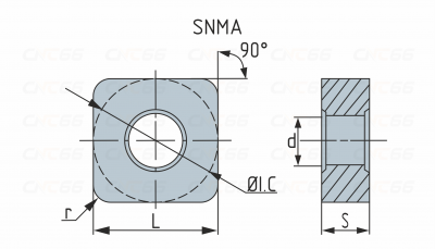 SNMA190616-YBD152 Пластина токарная
