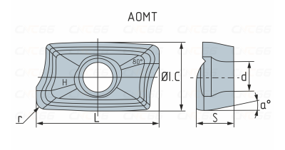 AOMT180508-M-HR52522 (Taegutec) Пластина фрезерная