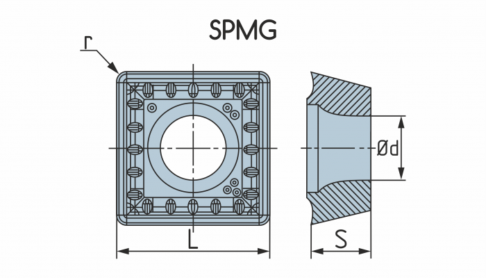 SPMG110408-DG-HS5131 Пластина для сверла