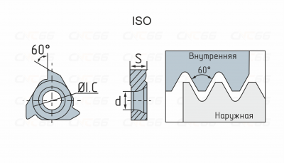 11IR100ISO-HR52013 Пластина резьбовая 11IR100ISO-HR52013 Пластина резьбовая