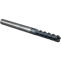 Фреза радиусная твердосплавная 4 зуба, HRC 66, 8х20х8х100L,R1