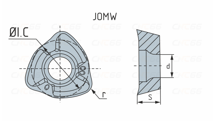 JOMW080320ZZSR-FT-ZP153 Пластина фрезерная