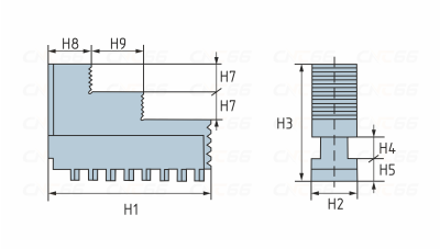 Кулачки обратные к токарным патронам D500