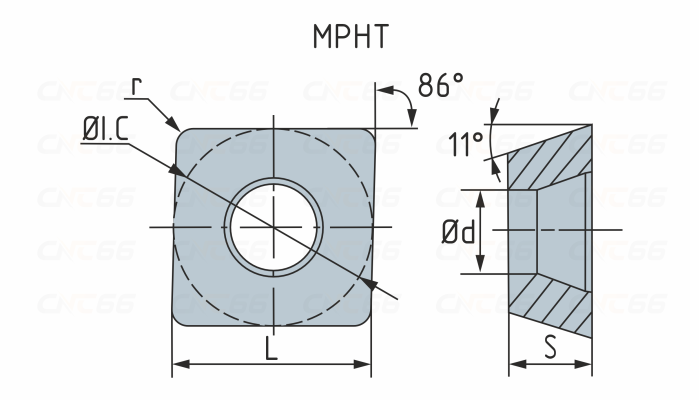 MPHT080305-DM-SD2336 Пластина фрезерная