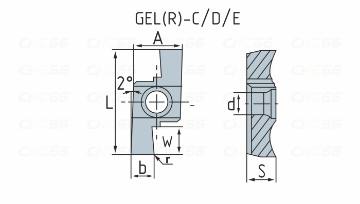GEL150-E Пластина токарная