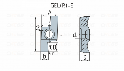 GEL100-E Пластина токарная GEL100-E Пластина токарная
