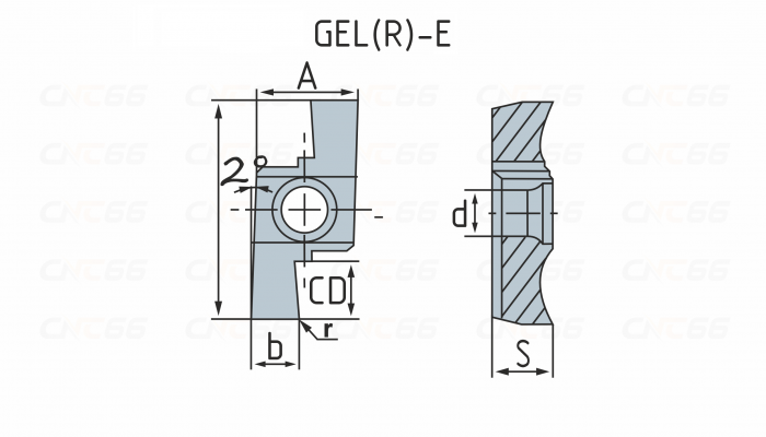 GEL100-E Пластина токарная
