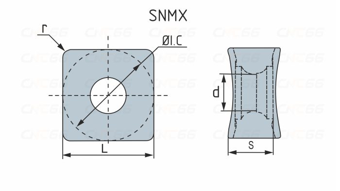 SNMX1205ANN-F57-ZM36 Пластина фрезерная MZG