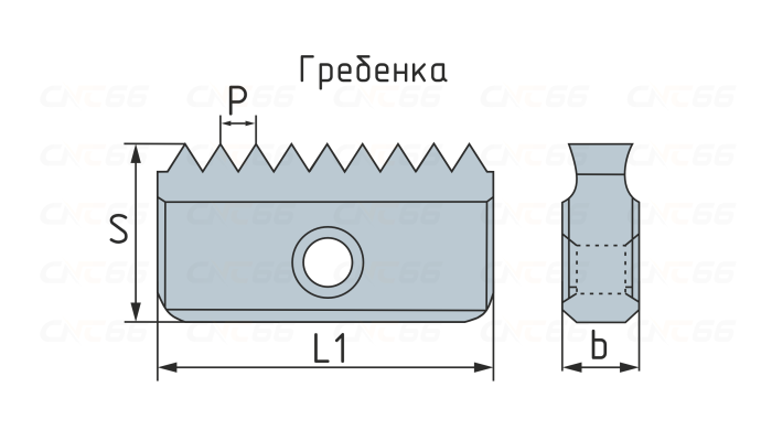 30N200ISO-BR215 Лезвие для резьбофрез