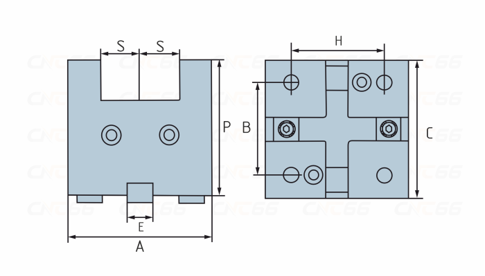 BMT45-F8525 90х86х85 Держатель торцевого инструмента