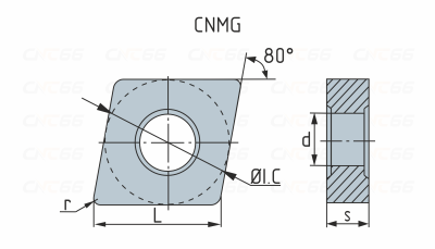 CNMG120408-DM-YBC252 Пластина токарная