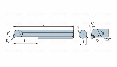 PSBPR7-25L-R0.15-KTX Мини-резец для продольного растачивания