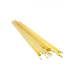 EDM-BRTB-0.3-400-S Латунный трубчатый одноканальный электрод, диаметр 0,3 мм, длина 400 мм