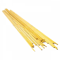 EDM-BRTB-1.6-400-S Латунный трубчатый одноканальный электрод, диаметр 1,6 мм, длина 400 мм