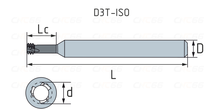 D3T-M12x1.75-KVX Фреза резьбонарезная твердосплавная по металлу