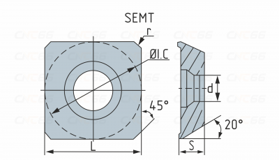 SEMT1204AFTN-M-CS2325 Пластина фрезерная для стали и нержавеющей стали SEMT1204AFTN-M-CS2325 Пластина фрезерная для стали и нержавеющей стали