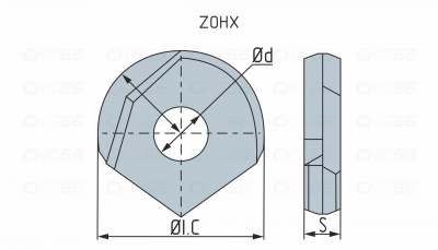 ZOHX1203-GF-YBG252 Пластина фрезерная ZOHX1203-GF-YBG252 Пластина фрезерная