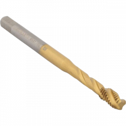 Метчик М6*1 для глухих отверстий, DIN371, с покрытием TiN