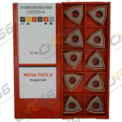 WNMG080404-BM-CS2325-А Пластина токарная для стали MEGA